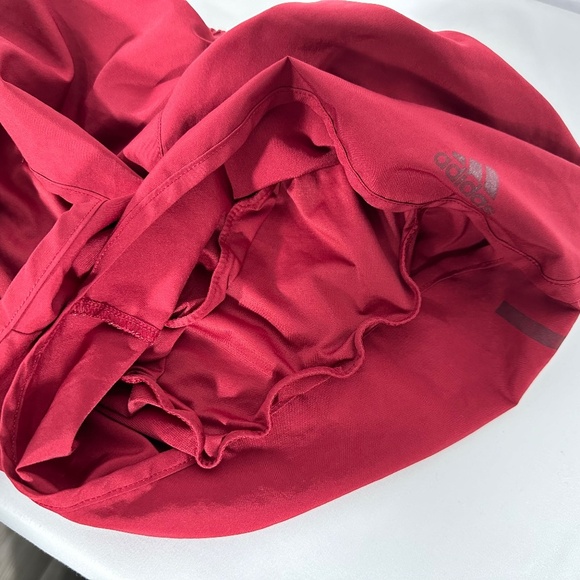 Women's | Adidas | Burgundy Running Aeroready Elastic Waist Shorts - XS - Picture 3 of 6